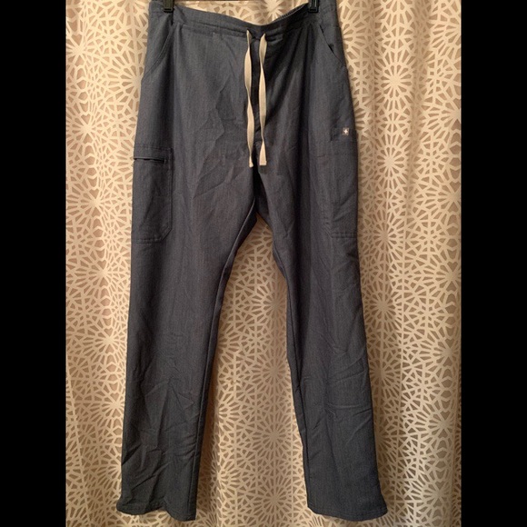 Figs Pants - FIGS Heather Demin Yola scrub pant in Large